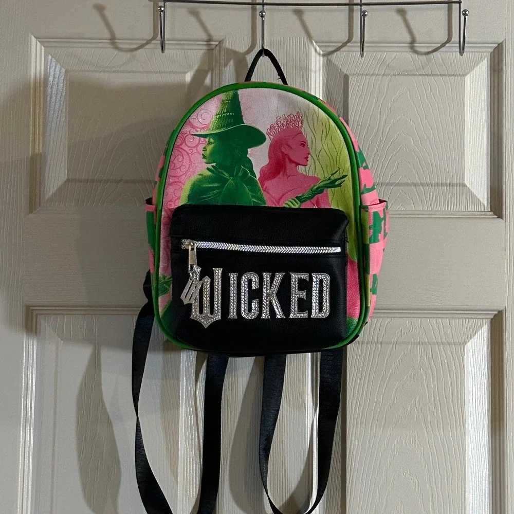 Wicked Movie‎ Elphaba Glinda Mini Backpack Pink Green Broadway Musical Bag